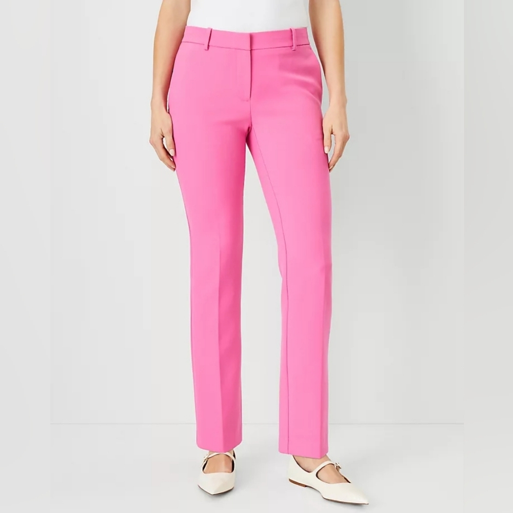 NWT Ann Taylor The Sophia Pant Classic Fit Pink Pants Womens Size 10
